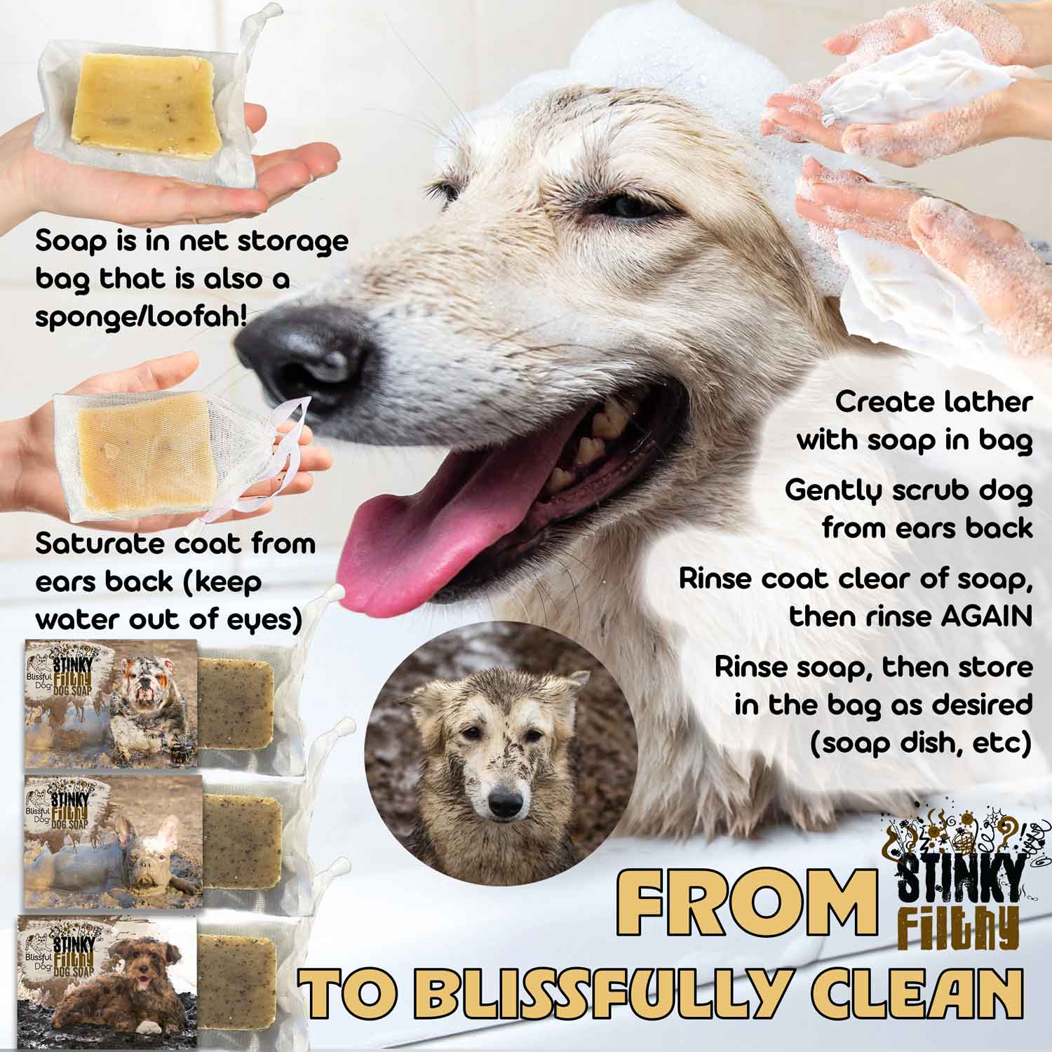 Stinky Filthy Dog Deep-Clean Shampoo & Soap