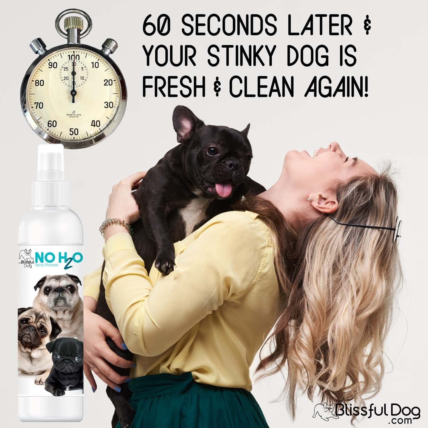 NO H2O™ Waterless Dog Shampoo Spray