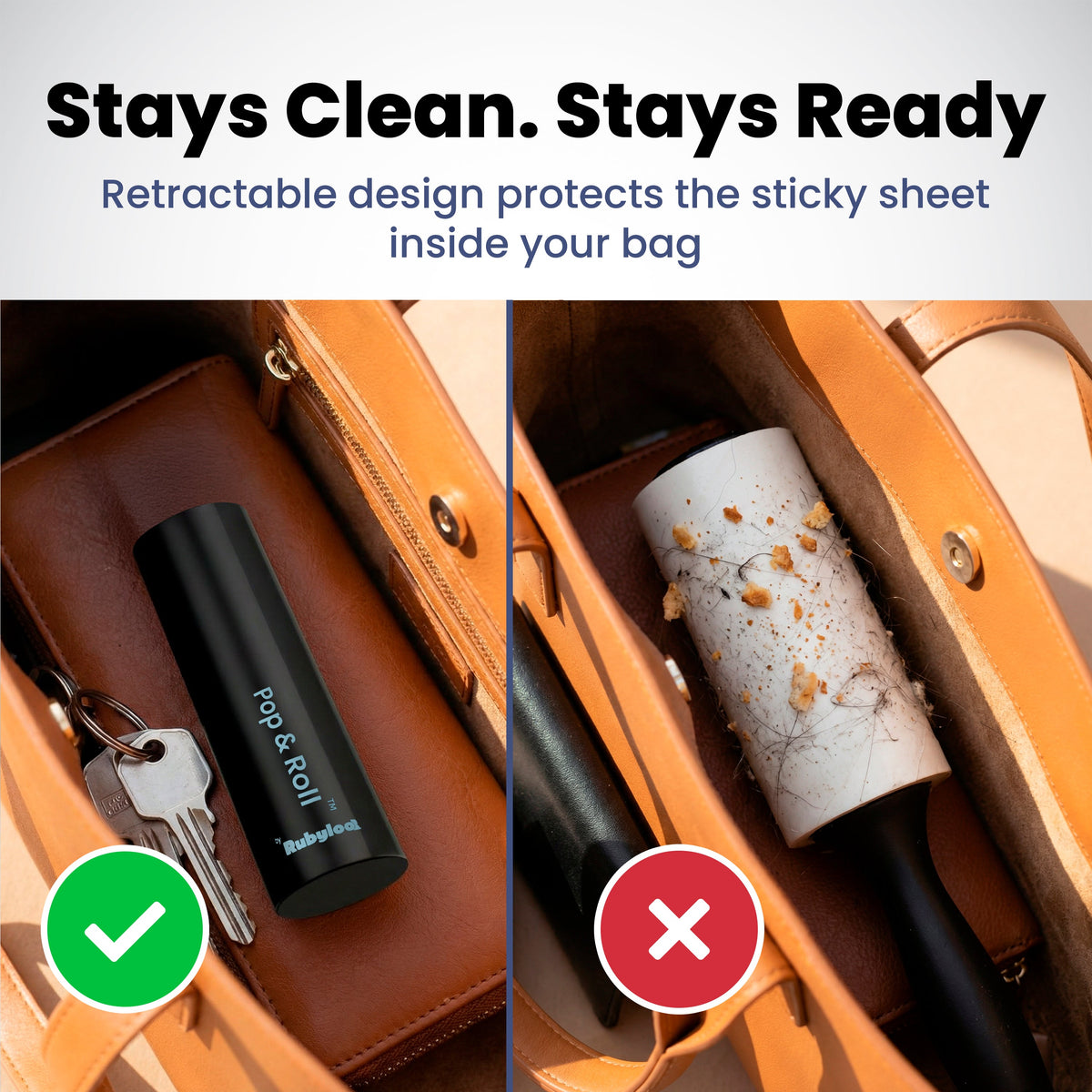 Mini Pet Hair Lint Roller + Refills