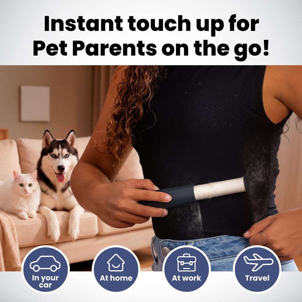 Mini Pet Hair Lint Roller + Refills