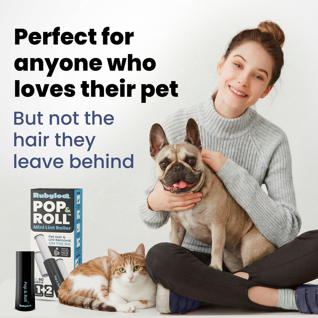 Mini Pet Hair Lint Roller + Refills