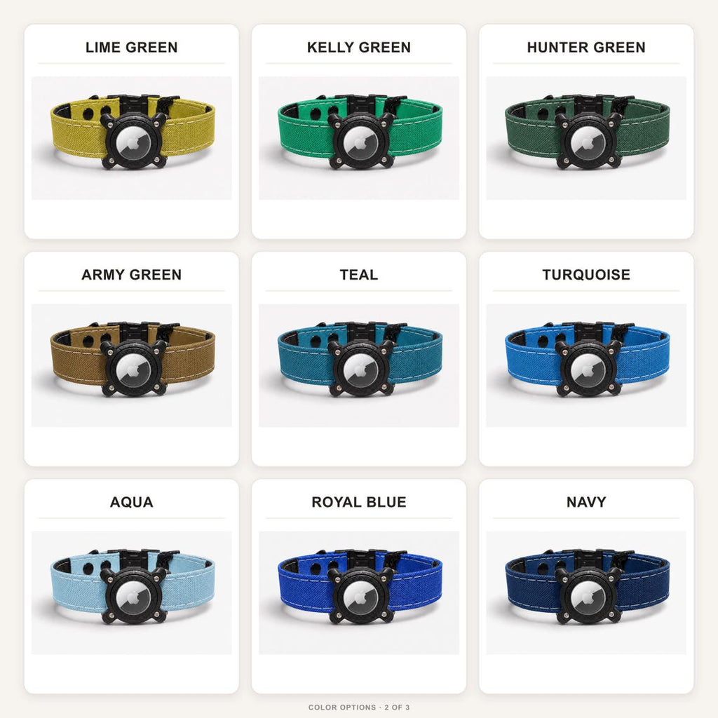 Rugged Waterproof AirTag Dog Collar