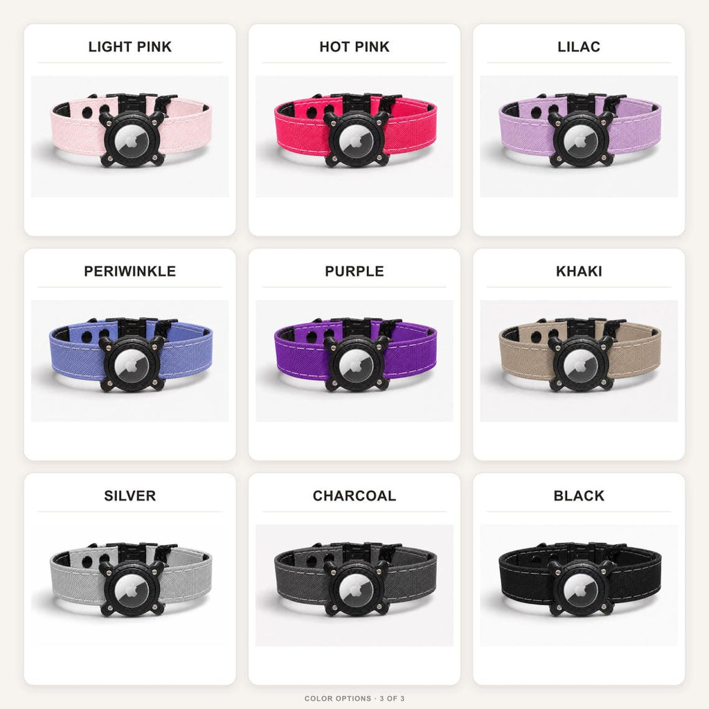 Rugged Waterproof AirTag Dog Collar