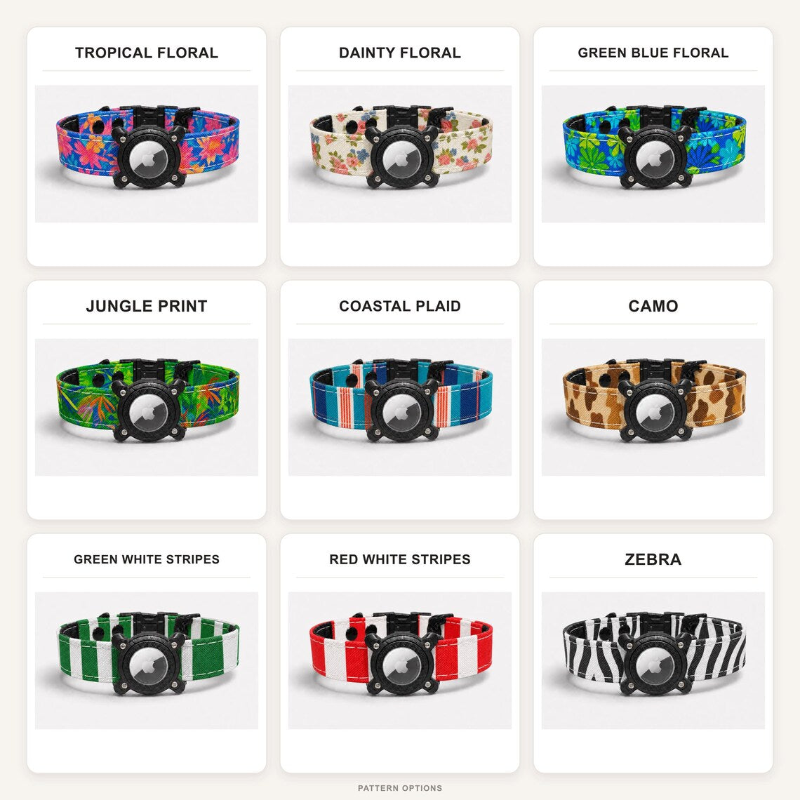 Rugged Waterproof AirTag Dog Collar